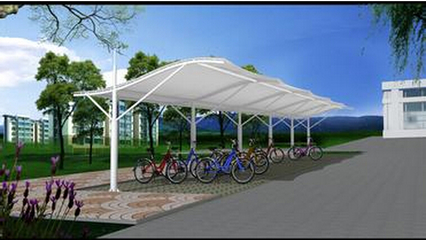 专业制造门头雨棚、汽车雨棚及膜结构车棚施工 工厂一体化解决方案